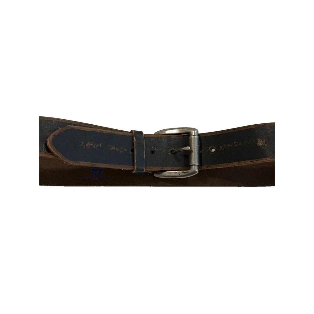 Bill Adler Design Men's Genuine Leather Chunky Distressed Brown Belt; Size 36